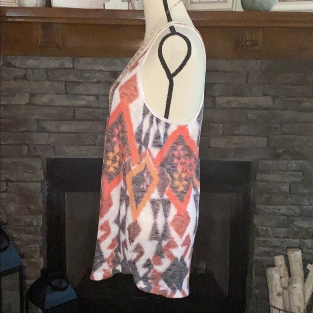 Cherish Racer Back Aztec Print Tank - Picture 2 of 5
